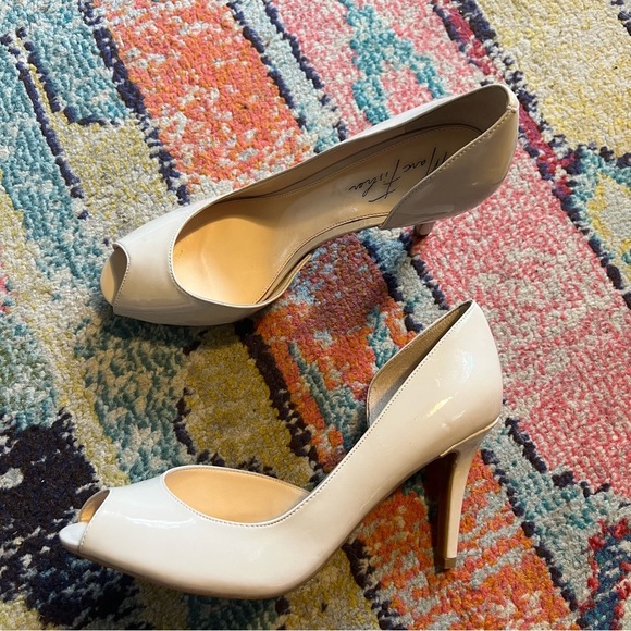 Marc Fisher MF Joey Womens Patent Leather Stiletto Pump Size 9.5 Worn Once - Picture 1 of 5